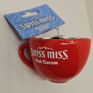 Ruz Swiss Miss Hot Cocoa Mug Ornament Christmas with Marshmallows Food